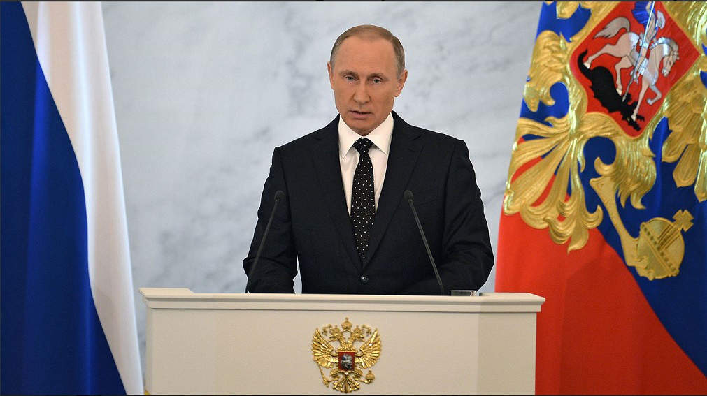 Выступление В. Путина на этот раз было лаконичным.